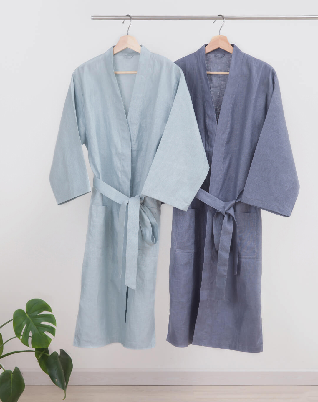 ZaxArt-Linen-Couple-Nightgown-Grey- ZY170908